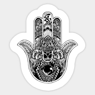 Hamsa Hand English Bulldog Sticker